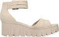 Produktbild: Rieker Damen Sandale Plateau geschlossene Ferse Deko-Schnalle 68093, Größe:40 EU, Farbe:Beige