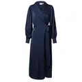 Produktbild: Vila Abendkleid (1-tlg) Wickel-Design blau S (36)