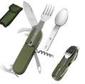 Produktbild: BAYLI Campinglöffel 7 in 1 Campingbesteck klappbar - Reise Besteck - Klappbesteck für