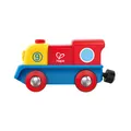 Produktbild: Hape E3820 tapfere kleine Lokomotive blau/rot/gelb für Holzeisenbahn