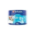 Produktbild: Verbatim DataLife - 50 x CD-R - 700MB (80 Min) 52x - bedruckbare Oberfläche - Spindel (43794)