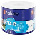 Produktbild: Verbatim CD-R Inkjet Printable 50er Pack – Hochwertige bedruckbare CD-Rohlinge
