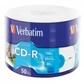 Produktbild: Verbatim CD-R Rohlinge 50er Spindel bedruckbar 700MB 52x Speed 80 Minuten