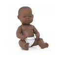Produktbild: Miniland Babypuppe afrikanischer Junge, 32 cm, Anatomisch Korrekt