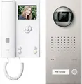 Produktbild: Ritto by Schneider RGE1819325 Video-Türsprechanlage Kabelgebunden Komplett-Set 1 Familienhaus Weiß, Edelstahl