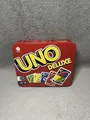 Produktbild: Mattel Games UNO Deluxe mit Punkteblock Blechdose/Sammlerdose Gesellschaftsspiel