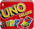 Produktbild: Mattel Games UNO Deluxe mit Punkteblock Blechdose/Sammlerdose Gesellschaftsspiel