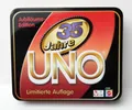 Produktbild: Mattel UNO Kartenspiel 35 Jahre LIMITED Metall EDITION Box, ohne Blanco Karten