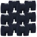 Produktbild: 12er Pack Herren Levis Solid Basic Boxer Brief Boxershorts Unterwäsche Pants, Farbe:321 - Navy, Bekleidungsgröße:L