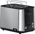 Produktbild: Braun Toaster 2 Scheiben HT 1510 BK | 8 Bräunungsstufen | Brötchenaufsatz | Auftaufunktion | 900W | schwarz