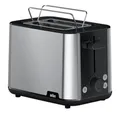 Produktbild: Braun Toaster HT 1510 2 Scheibe(n) 900 W Schwarz, Edelstahl
