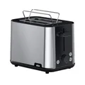 Produktbild: Braun HT101BI-HT1510BK 8 2 Scheibe(n) 900 W Schwarz, Edelstahl