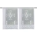 Produktbild: Kurzgardinenset Alegra, Weiß, Textil, 30 cm, Wohntextilien, Gardinen & Vorhänge, Fertiggardinen, Scheibengardinen