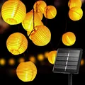 Produktbild: Solar Lichterkette Lampion AußenLampions Außen Wetterfest 6M 20 LED Laternen ...