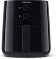 Produktbild: Philips Essential Airfryer Heissluftfriteuse - 4,1-Liter-Pfanne, Fritteuse Ohne Öl, Rapid Air Technologie, HomeID-App, Zeit- Und Temperaturkontrolle, Schwarz (HD9200/90)