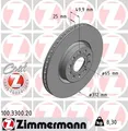 Produktbild: Bremssatz (2 Bremsscheiben) ZIMMERMANN 100.3300.20