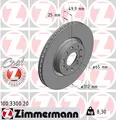 Produktbild: 2 x ZIMMERMANN 100.3300.20 Bremsscheibe für AUDI,AUDI (FAW),CUPRA,SEAT,SKODA,SKO