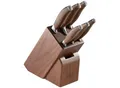 Produktbild: Rösle Messerblock, Walnuss, Holz, 7-teilig, Walnuss, 12.5x25.0x36.0 cm, Kochen, Küchenmesser, Messersets