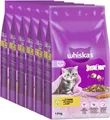 Produktbild: 6 x 1,9kg Whiskas Beutel Trocken Junior mit Huhn Katzenfutter Trockenfutter