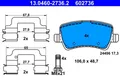 Produktbild: ATE 13.0460-2736.2 Brake Pad Set, disc brake for VOLVO
