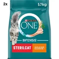 Produktbild: PURINA ONE BIFENSIS STERILCAT KATZENFUTTER KATZEN TROCKENFUTTER HUHN 2 x 5,7 Kg