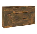 Produktbild: vidaXL Sideboard 3-tlg. Sideboard-Set Räuchereiche Holzwerkstoff (3 St)