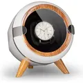 Produktbild: Klarstein - Uhrenbeweger, Automatik-Uhrenbeweger für Herren & Damen, Uhrenbeweger für Automatikuhren, Watch Winder mit Holz-Look, 4 tpd & 3