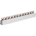 Produktbild: Hager KDN363A Phasenschiene / Kammschiene 3-polig, Gabelanschluss, 10 mm2, 63 A, 12 Module