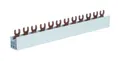 Produktbild: Hager Phasenschiene 3ph 17,5mm 210mm 10qmm 12 Module 63A Gabel Isoliert KDN363A
