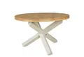 Produktbild: Wohnling Esstisch WL5.056 Esszimmertisch rund Ø 120 cm Akazie Massiv-Holz Küchentisch (Rund Ø 120 cm x 75 cm Akazie Massivholz Modern), Großer Esszimmertisch, Küchentisch Holztisch