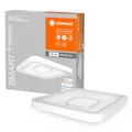 Produktbild: LEDVANCE ORBIS STELLA SMART+ WiFi Leuchte, 48x48cm, dimmbare LED Deckenleuchte für den Innenbereich, 32W, Farbtemperatur 2700-6500K, 3250 Lumen, 2 LED RGB Modul, quadrat Design, weiß
