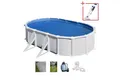 Produktbild: Gre Ovalpool ATLANTIS inkl. Zubehör und seitlichen Stützen (Komplett-Set, 5-tlg), Höhe: 132 cm, in versch. Größen erhältlich
