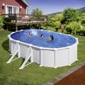 Produktbild: Gre Stahlwandpool Atlantis oval 500 x 300 x 132 cm, weiß