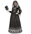 Produktbild: Skelettbraut Skelett Braut Kleid mit Reifunterrock Brautschleier Gr. S Halloween