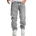 Produktbild: Amaci&Sons Weite Jeans BOX HILL 90s Baggy Jeans Herren 90s Denim Jeans Hose Straight Baggy grau W38/L32