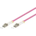 Produktbild: Goobay - Lwl Kabel, Multimode (om4) Violett, Lc-upc Stecker Lc-upc Stecker, Halogenfreier Kabelmantel (lszh), Lichtwellenleiter (lwl). Kabellänge 2 M