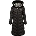 Produktbild: REPUBLIX Winterjacke KAIA Damen Gefütterte Winter Jacke Mantel Parka mit großer Kapuze schwarz S