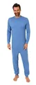 Produktbild: Normann Care Pyjama Herren Pflegeoverall langarm mit Reißverschluss am Rücken und Bein
