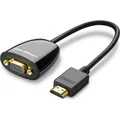 Produktbild: Ugreen MM105 HDMI to VGA Adapter, No Audio (Black) (VGA, HDMI, 25 cm) (40253)
