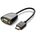 Produktbild: Ugreen Cable Cord Adapter Adapter One Way HDMI (männlich) auf VGA (weiblich) FHD Schwarz (MM105 40253)
