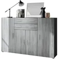 Produktbild: Vladon Highboard, Anthrazit, Holzwerkstoff, 166.5x106.5x35 cm, Wohnzimmer, Kommoden & Sideboards, Highboards