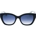 Produktbild: Tommy Hiliger Sonnenbrille mit blauen Glasern und dunkelblauem Muster