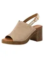 Produktbild: Tamaris Damen Sandalette mit Blockabsatz, beige, 37 EU