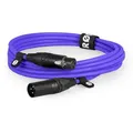 Produktbild: XLR3M-PU Premium XLR lila 3m Mikrofonkabel