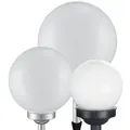 Produktbild: LED Solarleuchten Steckleuchten Gartendeko Außenleuchten Kugel rund weiß mit Erdspieß, IP44, Akku, Kunststoff, weiß silber, LED, 3er Set