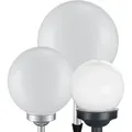 Produktbild: 3er Set LED Solarleuchten, Außenlampe, Kugel, weiß silber - Weiß/Silber