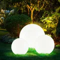 Produktbild: Außenlampe Solar Steckleuchte Gartenlampe Erdspieß Kugel LED Stecklampen 3er Set