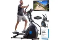 Produktbild: Skandika Crosstrainer CardioCross Carbon Champ, Ellipsentrainer für Zuhause bis 150 kg, mit 24,5kg Schwungmasse, Magnetbremssystem, Kinomap/App Kompatibel