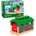 Produktbild: BRIO Spielzeugeisenbahn-Zubehör World 33574, Lokschuppen mit Rolltor, Holz/Kunststoff