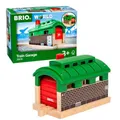 Produktbild: BRIO World - 63357400 - Drehbarer Lokschuppen mit Rolltor, Holzeisenbahn Zubehör, Kleinkind-Spielzeug ab 3 Jahre